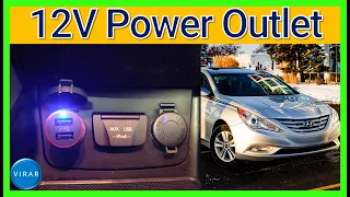 How to Fix 12V Power Outlet/Cigarette Lighter - Hyundai Sonata (2011-2014)