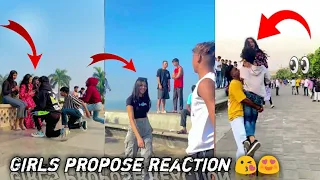 New flip Girls propose reaction😍#video (girls reaction)#girls #reaction