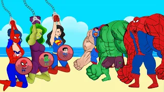 Rescue SHE HULK PREGNANT, SUPER-GIRL, SPIDER-GIRL From JOKER Part2: Who Is The King Of Super Heroes?