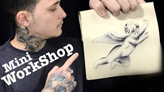Mini Workshop de Tattoo (Biossegurança, decalque, agulha, traço e sombra) Vinícius Barnabé ⚜️