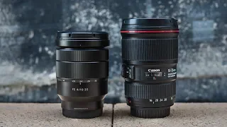 Sony Zeiss 16-35 f4 vs Canon 16-35 f4 REVIEW