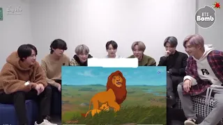 bts reaction lion king