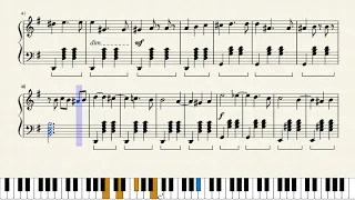 Merry Widow Waltz (F. Lehar) by Composer: Franz Lehar [Piano Tutorial + Sheet music]