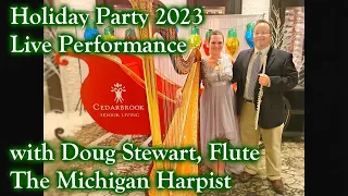 Live Holiday Party Duet (Harp & Flute with Doug Stewart) - The Michigan Harpist