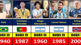 BEST FOOTBALLERS BORN IN EVERY YEAR (1901 - 2005)