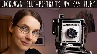 Lockdown self-portraits on 4x5 & instax film? - Rolleicord + Speed Graphic