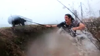 Couple Dives Into Trench During Tornado