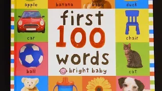 First 100 Words Bright Baby - Learn Colors, Animals and More