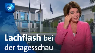 Lachanfall bei der tagesschau von Susanne Daubner