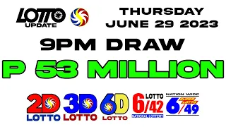 Lotto Result Today 9pm Draw June 29, 2023 Swertres Ez2 Pcso