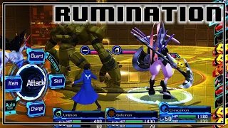 Rumination Analysis on Digimon Story Cyber Sleuth