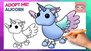 How To Draw Alicorn Pet | Roblox Adopt Me | Cute Easy Drawing Tutorial