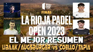💪 𝗟𝗜𝗕𝗔𝗔𝗞/𝗔𝗨𝗚𝗦𝗕𝗨𝗥𝗚𝗘𝗥 vs 𝗖𝗢𝗘𝗟𝗟𝗢/𝗧𝗔𝗣𝗜𝗔 🎾【 Resumen | Final WPT La Rioja OPEN 2023 】