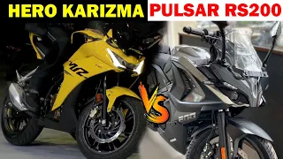 Hero Karizma XMR VS Pulsar RS 200 Comparison || Who is BEST🤔? Hero Karizma VS RS200
