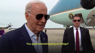 Joe Biden confronts reporters 'eavesdropping' over private Netanyahu remarks