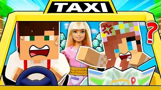 PRZEZ 24H BYŁEM NAJGORSZYM TAXI KIEROWCĄ W MINECRAFT?! GPLAY & LUMI