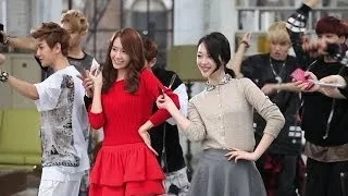 [HD] SNSD Yoona with f(x) Sulli and EXO - SK Telecom CF Making Film
