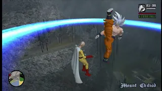 saitama vs goku | epic battle in GTA SA