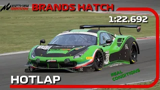 ACC | Brands Hatch | HotLap + Setup | Ferrari 488 GT3 Evo - 1:22.692