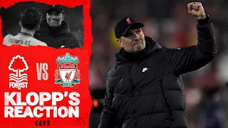 Jürgen Klopp reacts to Reds reaching FA Cup semi-finals | Nottingham Forest 0-1 Liverpool