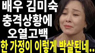 배우 김미숙 충격적 상황 어쩌다가 이런일이 너무나도 안타까운 그녀의 기구한 인생