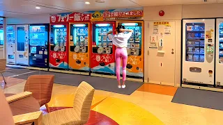 18hrs on Japan's Unique Ferry with Vending Machine from Tokyo to Tokushima