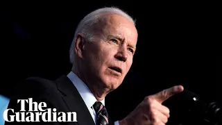 Joe Biden announces actions against Russia over war in Ukraine – watch live