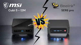 MSI Cubi 5 12M (vs) Beelink SER6 Pro - very Powerful mini PCs in 2023 | Cubi 5