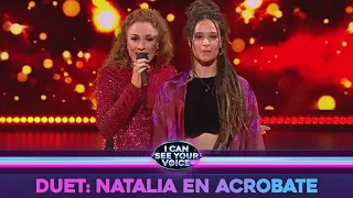 Natalia & Acrobate in duet met "Risin'" | I Can See Your Voice | VTM