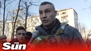 'This is a war on civilians,' says Klitschko as preschool hit by Russian shelling