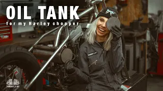 Making Oil Tank / My Harley Davidson Bobber Chopper Build