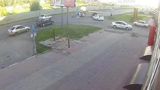 ДТП с велосипедистом 19.06.2018, Омск, Конева 12