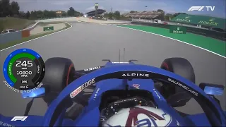 SPAIN 2021 - Ocon FP2 Lap Onboard (P4) 1:18.466