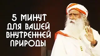 5 минут для вашей внутренней природы - Садхгуру о внутреннем духовном мире человека