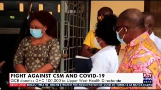 Fight against CSM and COVID-19: GCB donates GHC 100,000 to upper West Health Directorate (11-8-20)