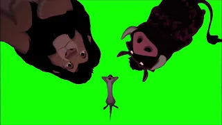 Ahadi masking + Timon and Pumbaa