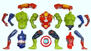 Assemble Avengers  Spider-Man, Captain America, Hulk Smash And IronBuster ~ Avengers Superhero Toys