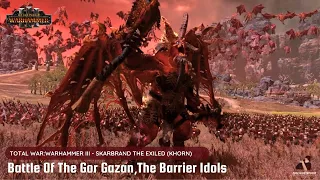 Total Warhammer 3 Cinematic Battle | KHORNE VS GREENSKINS: Battle of Gor Gazan, The Barried Idols