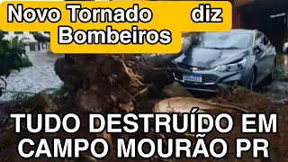 O DIA VIRA NOITE CAMPO MOURÃO PARANÁ  DEVASTADO !! TRAGÉDIA ENORME !