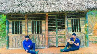 Full Video: 4 Days how to build a bamboo house, To do a farm project 200 Days