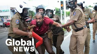 Sri Lanka protests: Police use tear gas, water cannon to disperse demonstrators in Colombo