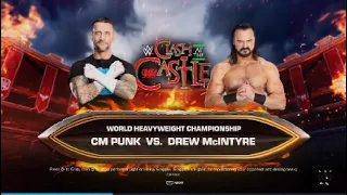 Drew mac vs cm punk for the WWE world heavyweight Championship