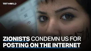 Zionists condemn us for posting on the Internet