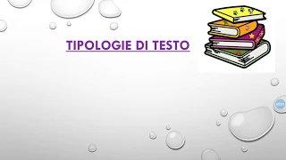 Tipologie di testo.