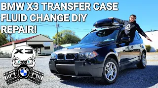 BMW X3 [E83] 2004-2010 Transfer case fluid change DIY Repair