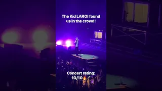 The Kid LAROI spotted us at the concert!🔥🎤#youtubeshorts  #thekidlaroi #music #crazy #concert #999
