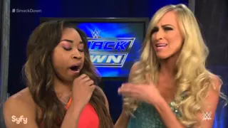 WWE Smackdown 03 05 15 Cameron Eva Summer Backstage Segment