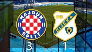 Rijeka vs Hajduk 1 - 3 | SVI GOLOVI & ŠANSE | SAŽETAK UTAKMICE | Kup Hrvatske 26.5.2022.