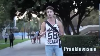 Kissing prank