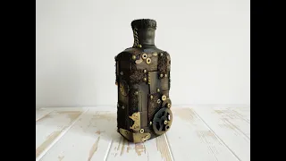 DIY/Steampunk Bottle/Бутылка в стиле стимпанк